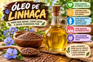 óleo de linhaça para que serve e como usar