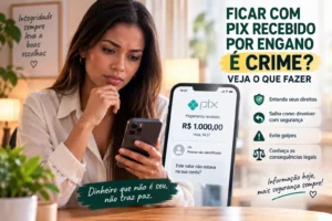 Ficar com Pix Recebido por Engano é Crime? Veja o Que Fazer