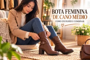 Bota Feminina de Cano Médio: Como Escolher e Combina