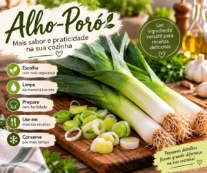 Alho-Poró: Como Limpar, Preparar e Usar na Cozinha