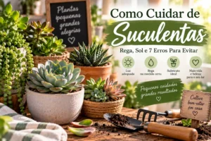 Como Cuidar de Suculentas: Rega, Sol e 7 Erros Para Evitar