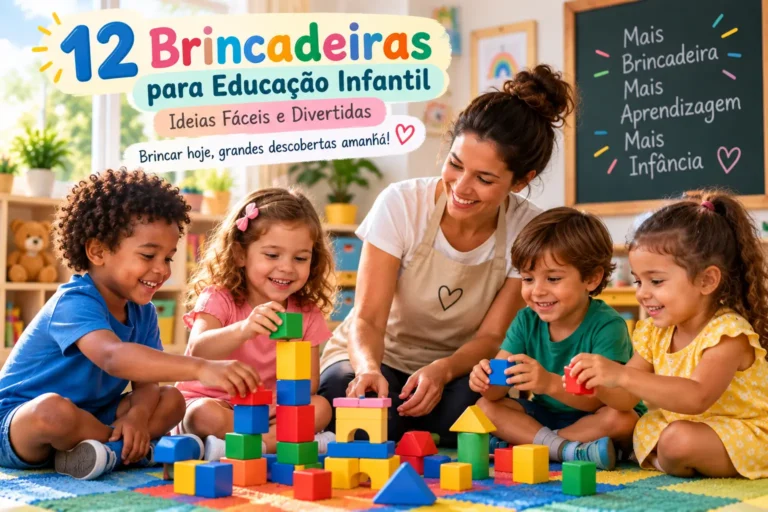12 Brincadeiras para Educação Infantil: Ideias Fáceis e Divertidas