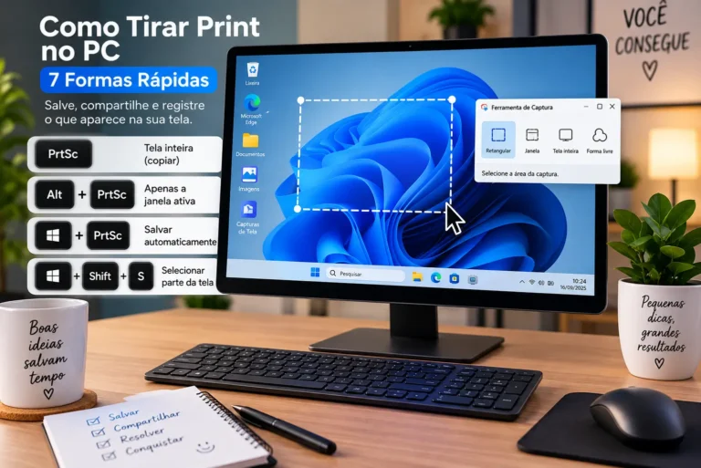 Como Tirar Print no PC: 7 Formas Rápidas no Windows