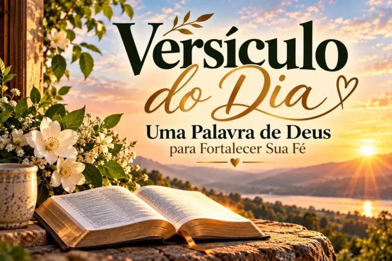 Versículo do dia com uma Palavra de Deus para fortalecer sua fé