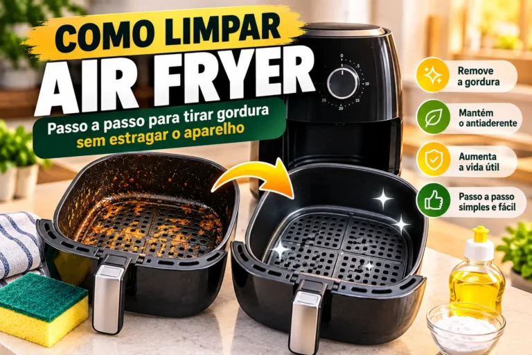 Como limpar air fryer e tirar gordura sem estragar o aparelho