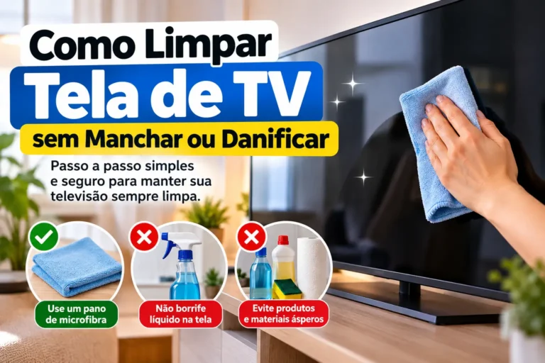 Como Limpar Tela de TV sem Manchar ou Danificar