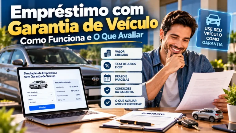 Empréstimo com garantia de veículo, juros, CET e condições da garantia