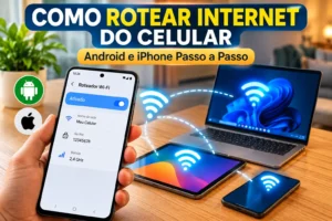 Como rotear internet do celular Android e iPhone passo a passo