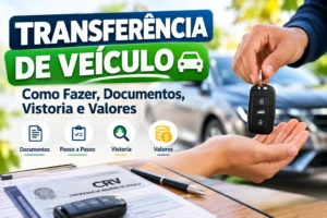 Transferência de veículo: documentos, vistoria e valores