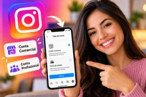 Como colocar conta comercial no Instagram passo a passo