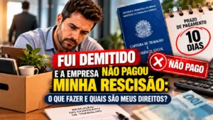 Fui demitido e a empresa não pagou minha rescisão: o que fazer e quais são meus direitos?