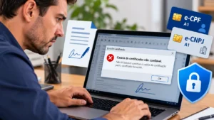 Erro de cadeia de certificados não confiável no certificado digital e-CPF ou e-CNPJ A1