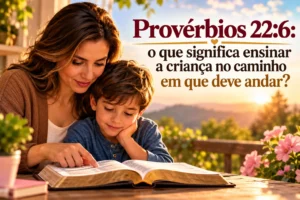 Provérbios 22:6: o que significa ensinar a criança no caminho em que deve andar?